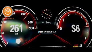 BMW M760Li xDrive V12 610 HP Sound amp Acceleration 0260 kmh [upl. by Green]