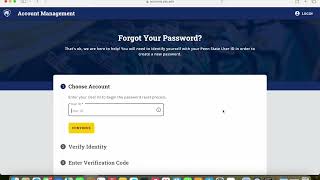 Resetting Your Penn State Password for 4H Volunteers [upl. by Alaham]