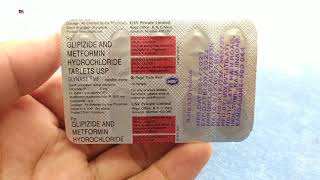 Glynase MF Tablet  Glipizide and Metformin Tablet  Glynase MF Tablet Uses benefits review in Hindi [upl. by Nomyad]