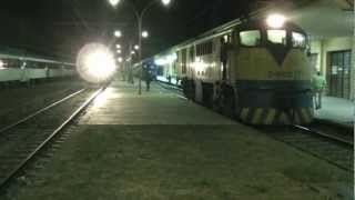 Tren Santiago  Temuco llega a Chillán  Cambio locomotora E3020 a D16012 [upl. by Hcra]