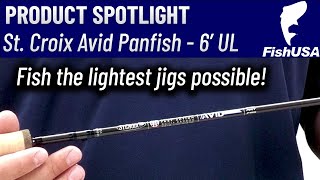 St Croix Avid Series Panfish Spinning Rod  ASPS60ULF  When To Use It [upl. by Figone709]