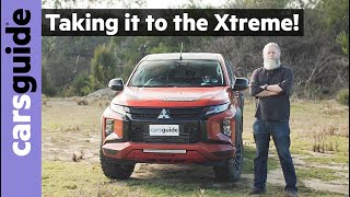 2023 Mitsubishi Triton Xtreme review New 4WD rival to Nissan Navara Warrior and Toyota HiLux Rogue [upl. by Ahsiad]