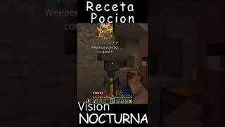 COMO HACER pociones de VISiÓN NOCTURNA minecraft [upl. by Solrak]