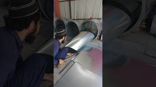 Cutting Galvanized Sheet galvanised metal shorts [upl. by Mikiso151]