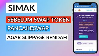 Simak Sebelum Swap Token Pancakeswap agar slippage rendah [upl. by Nongim]