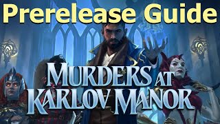 Murders at Karlov Manor Prerelease Guide MKM Sealed and Draft [upl. by Tristas]