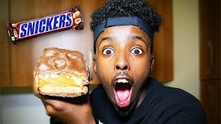 DIY GIANT SNICKERS BAR WORLDS BIGGEST CHOCOLATE BAR [upl. by Firestone]