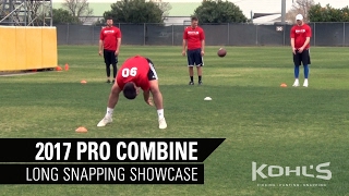 Long Snapping Showcase  2017 Kohls Pro Football Combine [upl. by Phares]