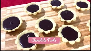 Chocolate Tarts recipe how to make chocolate tarts Mini chocolate tarts [upl. by Daney]