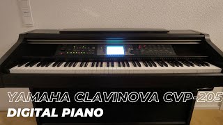 Yamaha Clavinova CVP205 Demo [upl. by Mulac386]