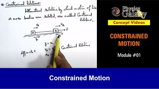 Class 11 Physics  Constrained Motion  1 Constrained Motion  For JEE amp NEET [upl. by Herschel405]