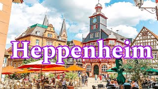 Heppenheim City Germany 🇩🇪 Walking tour 4k video [upl. by Courtnay]