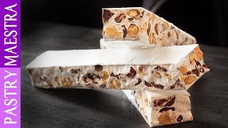 How To Make Nougat Soft Nougat  Pastry Maestra [upl. by Jain487]