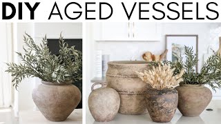 DIY AGED VESSELS  THRIFT FLIP  FAUX ANTIQUE EFFECT [upl. by Lyon]