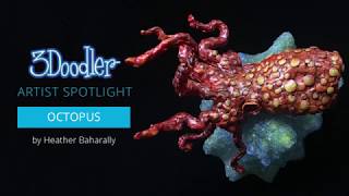 3D Pen Tutorial  Heather Baharallys 3Doodler Octopus [upl. by Anneres]