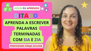 🌟Aprenda a Escrever com o Ditado de Palavras com Sia e Zia Profª Nádja Sicleide🌟 [upl. by Hough]