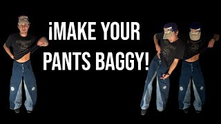 HOW TO FLARE THE INSEAM OF YOUR PANTSTHE UPCYCLE WAY [upl. by Rajewski247]