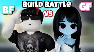 I CHALLENGED my Boyfriend to a Build Battle in Bloxburg [upl. by Hodges601]