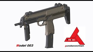 3D Модель MP7A1 Сборочная модель Triotec [upl. by Darci]