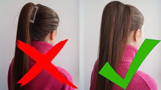 HOW TOHIGH VOLUMINOUS PONYTAIL HAIR TUTORIAL [upl. by Ellenig]