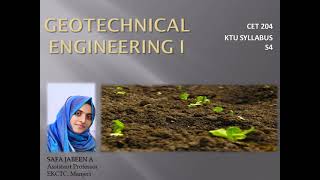 Geotechnical Engineering IKTU SyllabusModule 1 Chapter 11Introduction [upl. by Tuesday766]