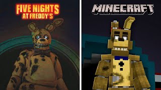 Criei CENAS de FIVE NIGHTS AT FREDDYS No Minecraft [upl. by Eyeleen]