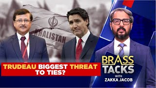 IndiaCanada Row  Trudeau Biggest Threat To IndiaCanada Ties  BrassTacks With Zakka Jacob [upl. by Eadrahs]