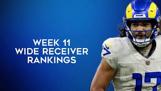 Top 36 Wide Receiver Rankings Week 11 Fantasy Football 2024 [upl. by Aillemac]