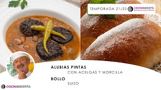 ALUBIAS PINTAS con acelgas y morcilla 🍲 BOLLOS SUIZOS 👩🏻‍🍳 Cocina Abierta de Karlos Arguiñano [upl. by Hirst]