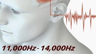 Tinnitus Relief Sounds  White Noise amp Sine Waves 11000Hz  14000Hz  Tinnitus Sound Therapy [upl. by Sutsugua]