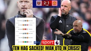 TEN HAG SACKED MANCHESTER UNITED SHOCKS FANS AFTER WEST HAM DEFEAT [upl. by Claudell]