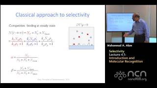 nanoHUBU Nanobiosensors L41 Selectivity  Introduction and Molecular Recognition [upl. by Icak581]