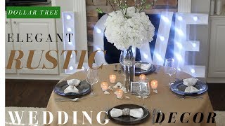 DIY Rustic Wedding Decoration Ideas  Dollar tree DIY Wedding Centerpiece [upl. by Llertrac]