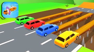 Double Flatbed Trailer Truck vs Speedbumps Train vs Cars BeamngDrive  Flatbed Trailer [upl. by Urd275]