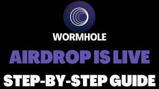 Wormhole Airdrop ➡️ Claiming Process StepbyStep 📺 [upl. by Joed55]