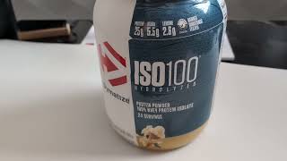 Dymatize ISO100 Hydrolyzed Protein Powder White Gourmet Vanilla Review [upl. by Reviel]