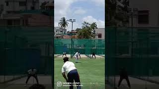 Wind ball batting practice for swing bowling 🎳😉 cricketyoutubeshortstrendingbatmanzcricket [upl. by Bigford184]