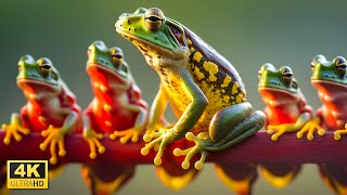 Explore the Fascinating World of Frogs in This 4K UHD Video with Relaxing Music [upl. by Garrick]