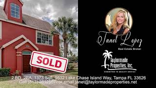 Renovated amp SOLD  2 BD 2BA 1373 Sqft 9532 LAKE CHASE ISLAND WAY TAMPA Florida 33626 [upl. by Michale]