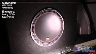 MTX Audio 12quot Subwoofer Demo  5512 [upl. by Eisso247]