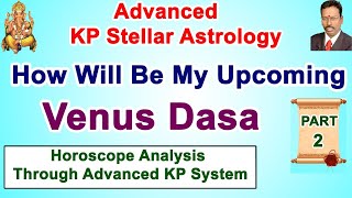 KP Astrology in English Cuspal Interlink  Part 2 Venus Mahadasha Horoscope Analysis  Advanced KP [upl. by Adnouqal]