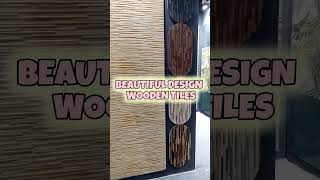 New design wooden tiles for wall Exterior tiles Stone effect wooden tiles woodantiles walltiles [upl. by Yemarej684]