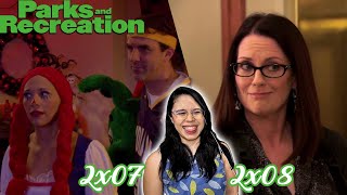 Parks and Recreation  REACTION  2x07 amp 2x08 [upl. by Mhoj]