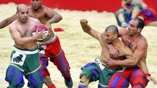 Calcio fiorentino calcio storico Florence Italy [upl. by Rome647]