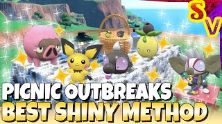 PICNIC OUTBREAK Shiny Hunting Explained Best Early Game Shiny Method in Pokemon Scarlet and Violet [upl. by Stranger]