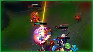 Baus Amazing 1v4 Quadrakill  Best lol Highlights EP292 [upl. by Eesak104]