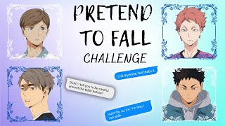 Pretend To Fall Challenge  part 23  KyouHaba OsaSuna KawaGata IwaOi [upl. by Araes]