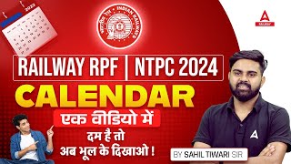 Calendar Reasoning for RPF SI Constable and RRB NTPC 2024  Reasoning By Sahil Tiwari Sir [upl. by Dunham]