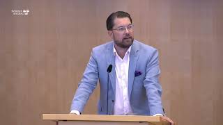 quotSverigedemokraterna är det EUkritiska alternativetquot – Jimmie Åkesson [upl. by Eseerahs]