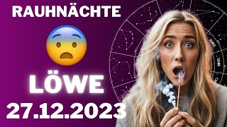 LÖWE ♌️😨WICHTIGE RAUHNÄCHTE 😳 Horoskop  27Dezember 2023 löwe tarot [upl. by Symons689]